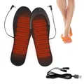 USB Cuttable Semelles Chauffantes Chauffe-pieds Électrique Hiver Lavable Coussinets Pieds Chauds