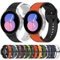 Bracelet sport en Silicone souple pour Samsung Galaxy Watch 5 Pro 45mm/Watch 5 44mm 40mm/Watch 4