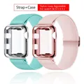 Bracelet et coque extensibles en Nylon pour Apple Watch pour Apple Watch SE 6 5 4 44mm 40mm pour