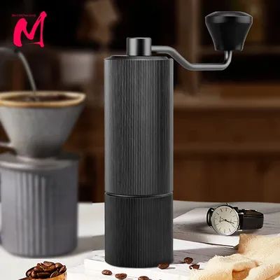 Moulin manuel en Aluminium Portable pour grains de café en acier inoxydable pour expresso
