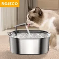 ROJECO – fontaine à eau automatique en acier inoxydable abreuvoir pour chats chiens accessoires