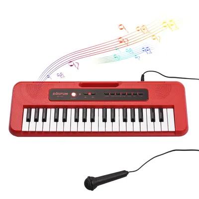 Piano électronique portable avec mini microphone pour enfants clavier multifonction pour enfants