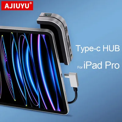 HUB USB C pour iPad Pro 11 12.9 pouces 2022 2020 2018 Type C Dock USB 3.0 HDMI 3.5mm PD Port