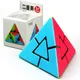 Fanxin Duo Pyraminx 2x2 jouet éducatif pour enfants forme étrange Cube magique casse-tête