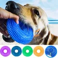 Anneau de nettoyage des dents grincement TPR jouet sonore pour chien accessoire à mâcher pour