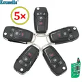 Télécommande sans clé à 3 + 1/4 boutons 315MHz 49 puces Hitag Pro pour Ford Fusion 2013 – 2015 FCC