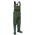 Poitrine de pêche imperméable pour hommes avec bottes nylon chasse pantalon une pièce