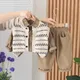 Pull en coton imbibé pour enfants chemise et pantalon à carreaux glacés tenue pour enfants