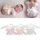 Ensemble d'accessoires de photographie pour nouveau-nés barboteuse en dentelle pour bébés filles