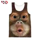 HX-Streetwear unisexe 3D Animal GlaMan Drôle Singe Gorille GlaMen Harajuku Été Y-HX360