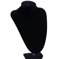 Buste de mannequin pour présentoir à bijoux vitrine noire support pour collier pendentif décor