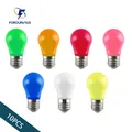 Ampoule LED colorée pour décoration de camping en plein air lampe A45 rouge bleu blanc jaune