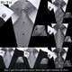 Cravate Paisley gris solide pour hommes cadeau cravate de mariage en soie Gravata pour hommes