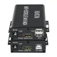 Prolongateur KVM compatible HDMI 60m sur câble Ethernet Cat5/6 1080P convertisseur audio vidéo