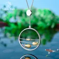 Lotus Fun – pendentif poisson heureux en argent Sterling 925 fait à la main bijoux fins créatifs et