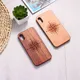 Coque de téléphone en bois gravé boussole coque de voyage esprit coeur iPhone 14 14Pro Max