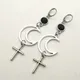 Boucles d'oreilles Lilith avec perles en hématite boucles d'oreilles femme boucles d'oreilles