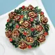 Wuli & baby – broche couronne de roses pour femmes cadeau de noël nouvel an fête bureau