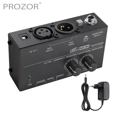 Prozor – amplificateur de casque Ultra-Compact MA400 pour le Signal Audio du Microphone XLR à la