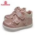 FLAMINGO-Bottes en Feutre Rose Anti-Ald Shose pour Fille Haute Qualité Automne Enfants Taille