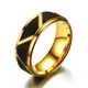 Bague de mariage en tungstène pour hommes anneau en acier de tungstène haut de gamme décoration à