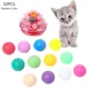 Boule colorée pour chat 10 pièces jouet d'entraînement à mâcher à gratter pour chaton jeu de