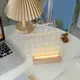 Base de lampe à LED en bois avec câble USB veilleuse interrupteur veilleuse LED 3D longue base de