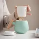 Tasse de séparation de thé pour femmes tasse de bureau filtre en céramique avec couvercle tasse