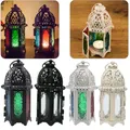 Bougeoir européen en verre vintage lanterne marocaine décor de mariage et de maison ci-après