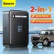 BASEUS 2 en 1 Car Jump Starter Power Bank compresseur d'air Portable pompe de gonflage Station