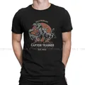 T-shirt en pur coton pour homme inspiré du film des dinosaures Isla Nublar Raptor Trainer EST 1993