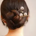 Épingle à cheveux en perles à la mode pour femmes épingles à chignon baguettes Updo décor