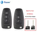 YIQfeast IN-Coque de clé de voiture à distance à 2/3 boutons pour Ford Mondeo C-Max S-Max Focus