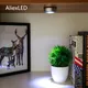 Mini veilleuses LED rondes à piles sous-meuble lumière blanche chaude pour placard de cuisine