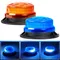 Lumière Stroboscopique d'Urgence Bleue à LED, Base Magnétique, Clignotant de Toit de Voiture, Lumière de Danger, Lumière Iodée, 12V/24V, Lampe de Balise d'Avertissement de Sécurité de Véhicule