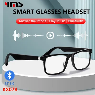 Lunettes intelligentes anti-lumière bleue pour hommes et femmes casque musique mode Bluetooth