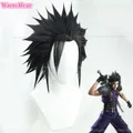 Perruque de Cosplay FF7 Zack perruque courte et noire résistante à la chaleur avec bonnet gratuit