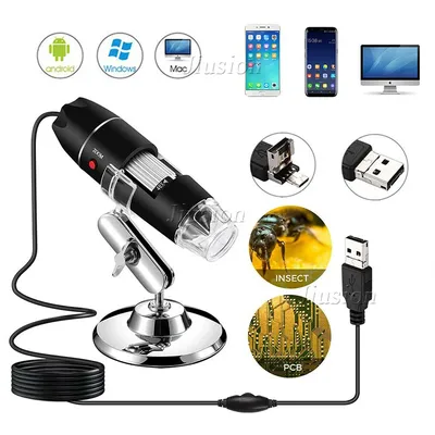 1600X8 LED numérique USB Microscope portatif Mini caméra Endoscope caméscope loupe électronique