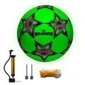 Ballon de football réfléchissant lumineux scintillant dans la nuit lumineux pour adultes et