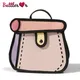 Fashion OJ Cartoon Simple Messenger Sac à bandoulière pour femme initié par le messager sac à main