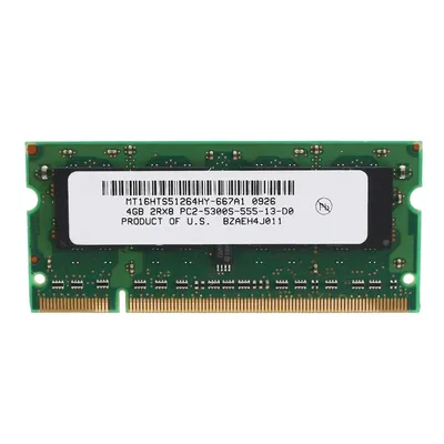 Mémoire RAM pour ordinateur portable AMD 4 Go DDR2 667MHz PC2 5300 SODIMM 2jas8 200 broches