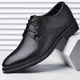 Chaussures formelles en cuir noir pour hommes Oxfords à lacets pour hommes fête de mariage