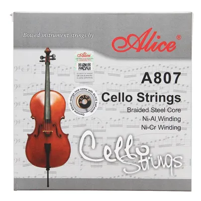 Alice-Cordes de violoncelle A807 noyau en acier tressé
