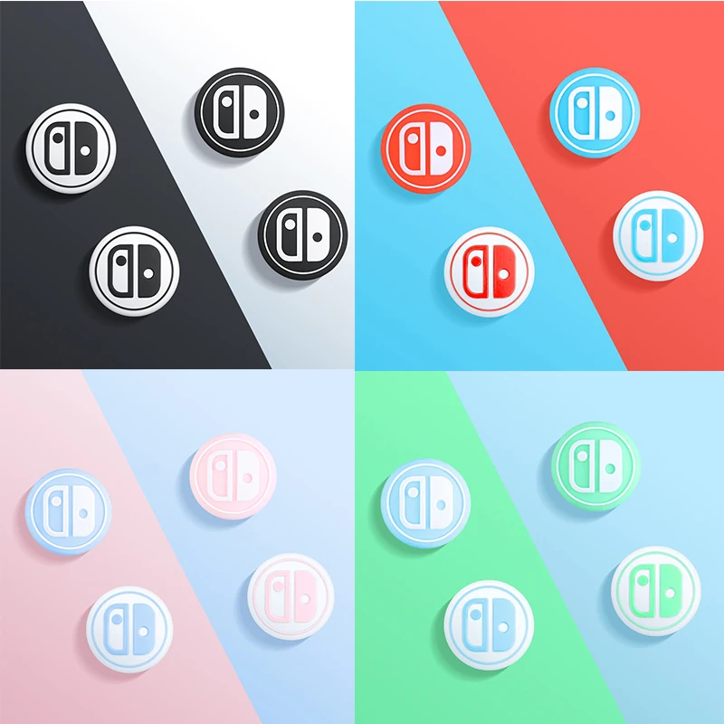 Capuchon de poignée de pouce fantôme pour interrupteur OLED, couvercle de Joystick pour contrôleur Joycon, étui de protection pour poignée de jeu, accessoires pour Nintendo Switch