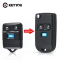 KEYYOU – coque de clé télécommande pliable à 3 boutons pour Ford Transit MK6 Maverick Connect 2000