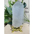 Pierre de quartz de tête de bouddha Modules naturels Tour de guérison en cristal blanc