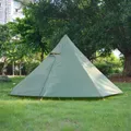 Tente Dakota idale de camping en plein air ultralégère tipi en nylon argenté étanche grande tente