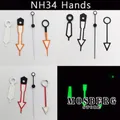 NH34 – montre aiguilles vertes lumineuses mouvement automatique accessoires pièces de pointeur