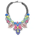 Collier Ras du Cou en Acrylique Coloré pour Femme Grand Collier en Clip AB Bijoux Ethniques