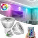Ampoule de projecteur LED RGB E27 avec télécommande 5W couleur de décoration de la maison